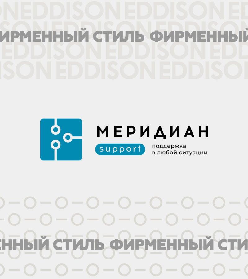 Фирменный стиль для "Меридиан support"